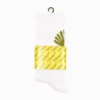 Logo Socks White / Stage Green