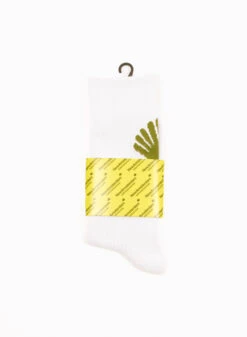 Logo Socks White / Stage Green