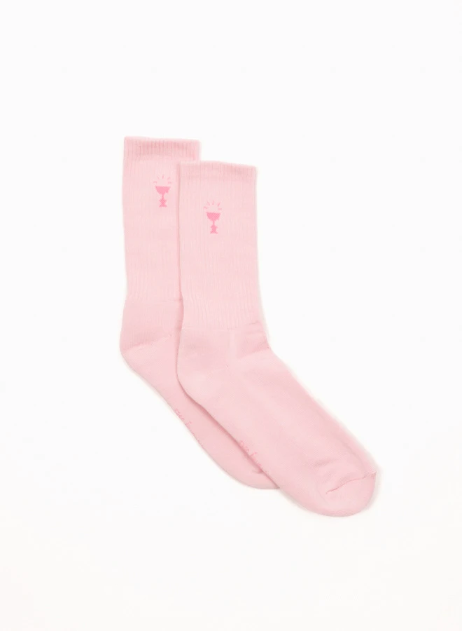 Small Logo Sock Pink 1 Small Logo Sock Pink