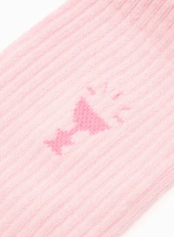 Small Logo Sock Pink 5 Small Logo Sock Pink -Grail Shop image 1969