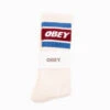 OBEY Cooper II Socks Unbleached / Rhubarb