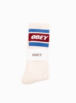 OBEY Cooper II Socks Unbleached / Rhubarb