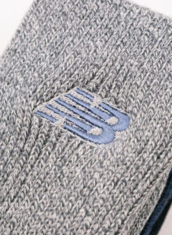 Ribbed Knit Ankle Socks 2 Pack Grey Blue -Grail Shop image 2012