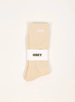 OBEY Bold Socks Unbleached