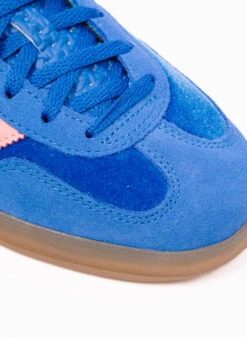 Adidas Originals Gazelle Indoor Blue / Semi Pink Spark / Gum -Grail Shop image 276