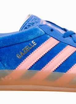 Adidas Originals Gazelle Indoor Blue / Semi Pink Spark / Gum -Grail Shop image 277