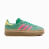 Adidas Originals Gazelle Bold W – Court Green / Lucid Pink / Pure Sulfur