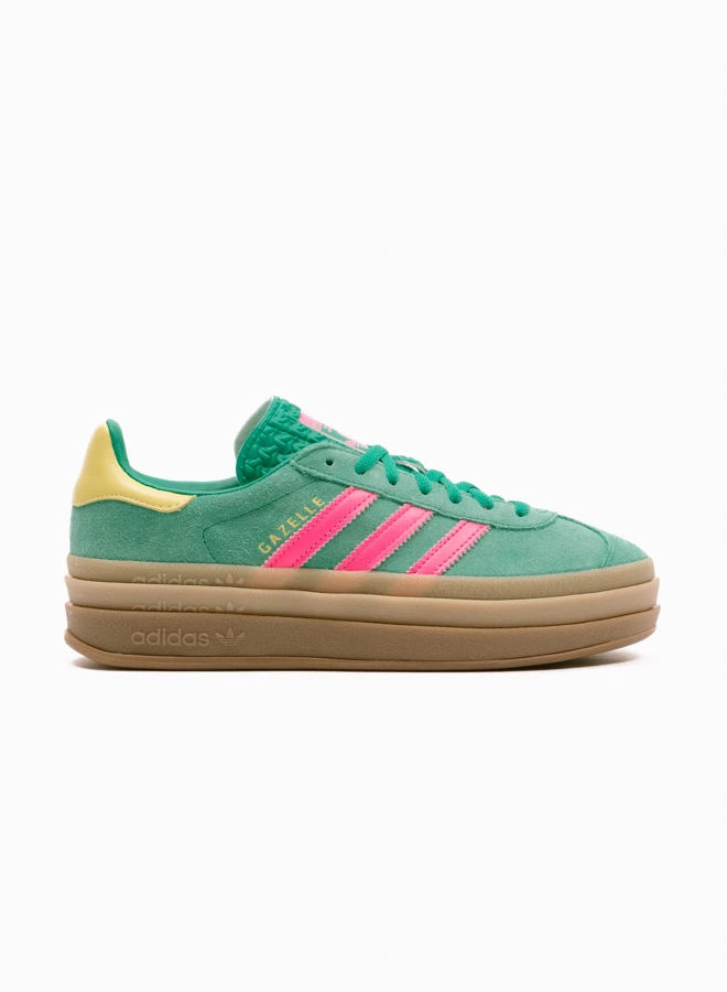 Adidas Originals Gazelle Bold W – Court Green / Lucid Pink / Pure Sulfur 1 Adidas Originals Gazelle Bold W – Court Green / Lucid Pink / Pure Sulfur