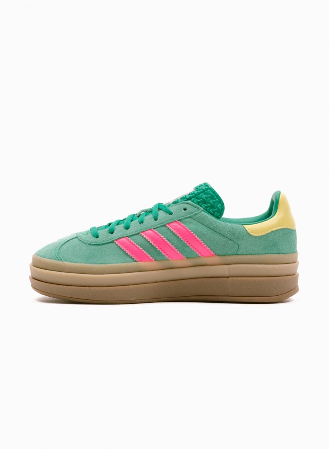Adidas Originals Gazelle Bold W – Court Green / Lucid Pink / Pure Sulfur 3 Adidas Originals Gazelle Bold W – Court Green / Lucid Pink / Pure Sulfur - Image 3